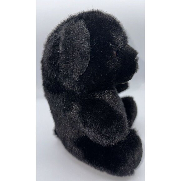 Logo Bear Plush Black North American stuffed animal Soft n Cuddly 1987 Vintage - Picture 6 of 10